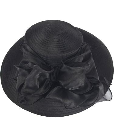 Women's Black Church Dress Cloche Hat Fascinator for Tea Party Wedding - S052 S062 - Buy Online on GoSupps.com