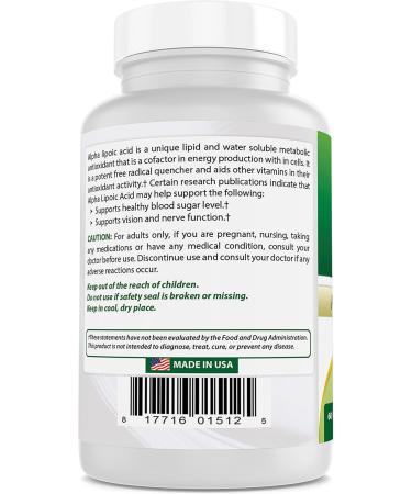 Best Naturals Alpha Lipoic Acid 600 mg 60 Capsules - ALA Powerful Antioxidant (60 Count (Pack of 3)) - Buy Online on GoSupps.com