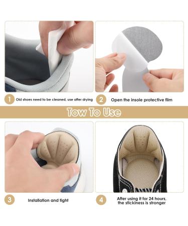 Sponge Heel Cushion Heel Grips Shoes Pads Self-Adhesive Heel Cushion Inserts for Shoe Too Big Soft Mesh Heel Grips Pads Thick Back Insoles Anti Blister Shoe Liners Heel Protectors (Black&Nude) - Buy Online on GoSupps.com