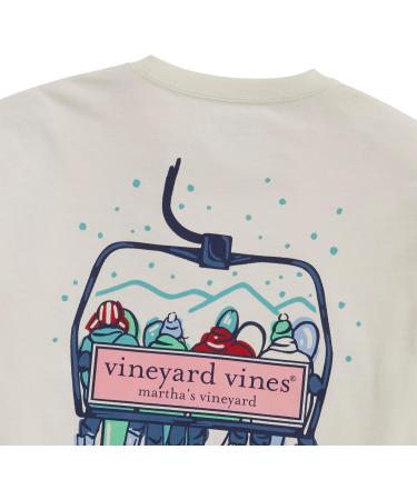 Vineyard Vines Men's Ski Lift Logo Box Long-Sleeve Tee Casual XL Marshmallow - Buy Online on GoSupps.com