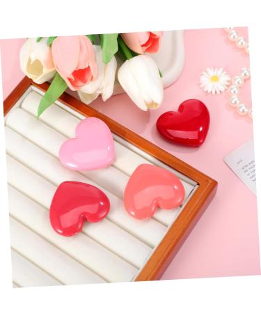 Beatifufu Set of 4 Compact Heart-Shaped Storage Boxes with Mirror for Lipstick and Eyeshadow for Travel - Buy Online on GoSupps.com