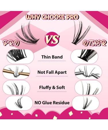 DIY Lash Extension Kit with 360 Pcs Lashes, Bond, Seal, Applicator, and Remover - Beginner's Individual Lashes Kit for Home Use (40D-D-10-16 Mix) - Buy Online on GoSupps.com