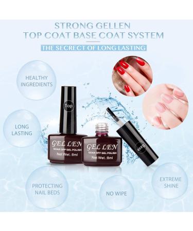 Gellen Gel Nail Polish Starter Kit - 6 Nude Warm Neutrals Colors with Top & Base Coats | Fall Winter Popular Gel Nail Set - Buy Online on GoSupps.com