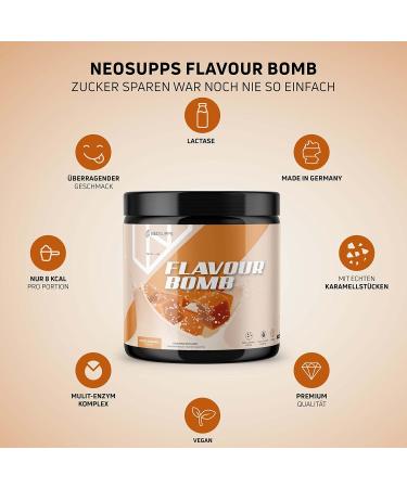 NeoSupps Flavorver I Salted Caramel 250g | Transform Bland Foods into Delicious Treats | Low-Calorie & Perfect for Diets | Ideal for Baking - Buy Online on GoSupps.com