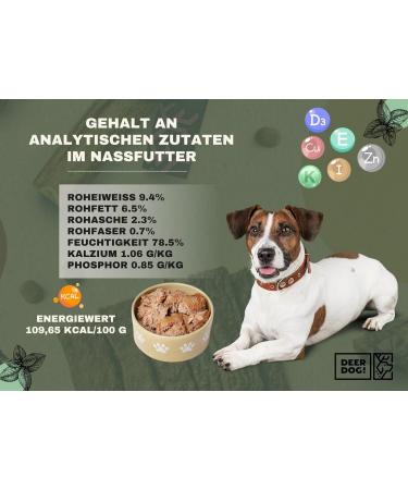 DEER DOG! (1 x 400 g) Meat content 84% Premium canned dog food with pheasant + blackberry | Grain-free wet food for dogs | Canned food for dogs - Buy Online on GoSupps.com