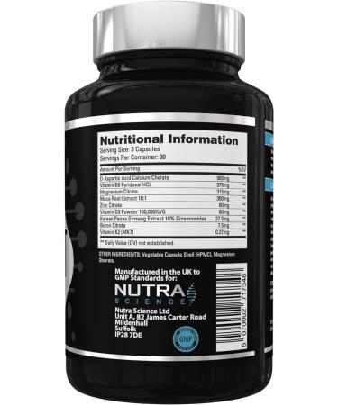 Andro Test #1 Testosterone Booster for Men | Muscle Growth & Libido Enhancement | 90 Vegan Capsules - Buy Online on GoSupps.com