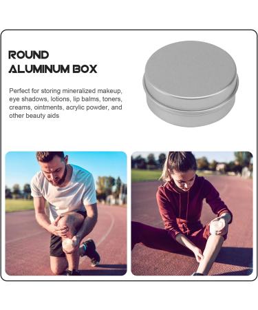 POPETPOP Box Tinplate Jars Candle Tin Screw Lid Round Tin Empty Aluminum Tins Tea Tin Cans Eye Shadow Tin Candle Tin Jar Empty Metal Tins Tin Cans with Screw Cap The Slide Travel Mini - Buy Online on GoSupps.com