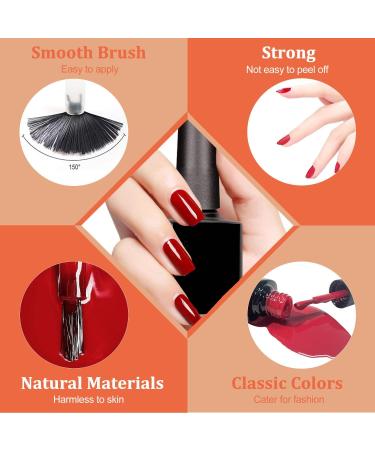 TEEROVA Gel Nail Polish Set - 6 Colors Popular Nail Gel Polish All Seasons Soak Off LED Nail Lamp Gel Nail Kit Manicure DIY Home Salon Nail Art Gifts Box (D) - Buy Online on GoSupps.com