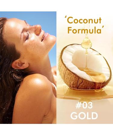 Body Glow Oil 100ml Moisturizing Body Oil SPF50 Sun Protection Skin Lightening Product for Outdoor Sports Camping Picnic 02 Rose Gold B - Buy Online on GoSupps.com