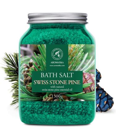 Bathing Salt Zirbelkief 1300g - Natural Stone Pine Oil for Sleep Stress Relief & Body Care | Wellness & Relaxation - Buy Online on GoSupps.com