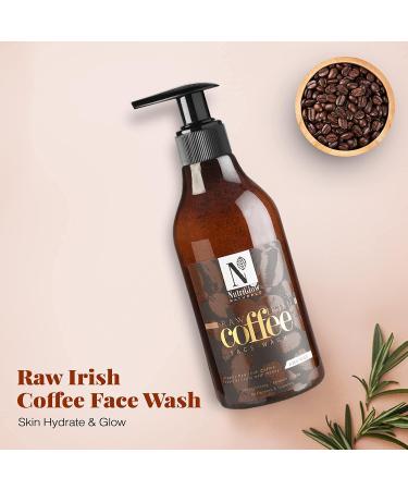 NutriGlow NATURAL's Coffee Face Wash For Glowing Skin Long Lasting Refreshment Deep Cleanser Blackheads Removal Acne Treatment Paraben & Sulphate Free All Skin Type 10.14 Oz - Buy Online on GoSupps.com