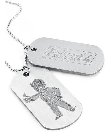 Fallout 4 Logo & Vault Boy Dog Tags - Silver | Officially Licensed - Buy Online on GoSupps.com
