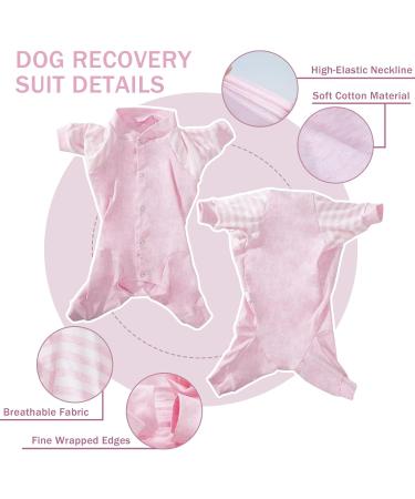 Lelepet One-Divider for Dogs | Medical Pet Shirt for Post-Op Recovery | Dog Wound Protection Suit in Pink - 2XL/XXL for Small to Large Dogs - Buy Online on GoSupps.com