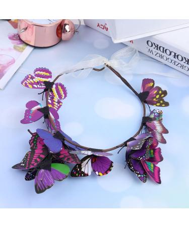 Lurrose Butterfly Headband - Fairy Hairdress for Halloween Parties & Photos | Mixed Colors - Buy Online on GoSupps.com
