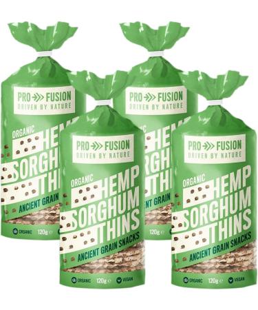 Profusion Organic Hemp Sorghum Thins 120 g (Pack of 4) 1 120 g (Pack of 4)