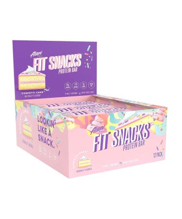 Alani Nu Confetti Cake Protein Bar | 16g Protein | Low-Sugar, Low-Carb & Gluten-Free | 12 Servings - Buy Online on GoSupps.com