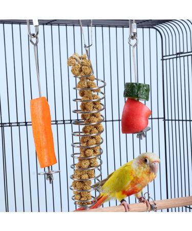 JTKREW 2 Pack Stainless Steel Bird Skewers for Parrots | Fruit & Vegetable Holders | Foraging Toys - Buy Online on GoSupps.com
