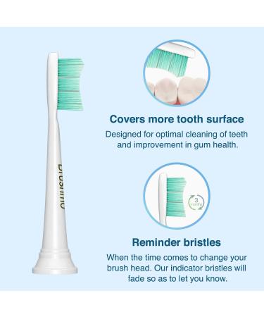 Brushmo Replacement Toothbrush Heads - 8 Pack Compatible with Sonicare Electric Toothbrush - Buy Online on GoSupps.com