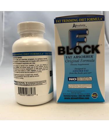 Absolute Nutrition FBlock Xtra Fat Absorber Diet Formula 90 Capsules 1 - Buy Online on GoSupps.com