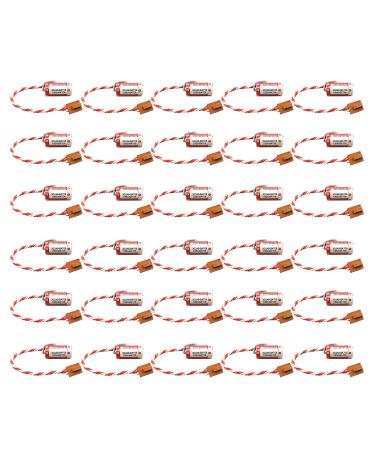 30 Pack ER17/33 2/3A 3.6V Battery for 3G2A9-BAT08 C500-BAT08 PLC Battery 1600mAh with Brown Plug