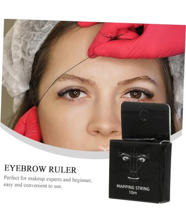 Healeved 3pcs ink Makeup Tools line ruler brow stencil Eyebrow Measuring Tool rotary brows tool 7.5x4.5cmx3pcs Blackx3pcs - Buy Online on GoSupps.com