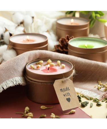 Hearth and Harbor 6-Inch Cotton Candle Wicks with Double-Sided Heat Resistant Stickers - 100 Pack for Candle Making - Buy Online on GoSupps.com