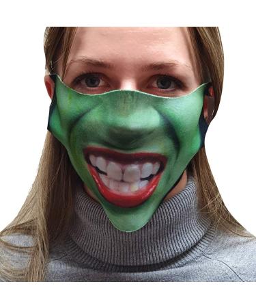 Halloween 3D Print Face Mask Cover - Unisex Washable & Reusable 4 Pack for Adults - Buy Online on GoSupps.com