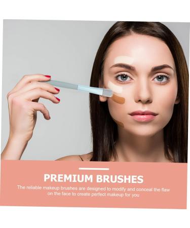 minkissy 2 Sets Travel Makeup Foundation Brush for Makeup Eyeshadow Brush Cosmetic Brush Mini Makeup Ladies Suits Lip Brush Girls Beauty Miss Morandi Wooden Handle Fiber Wool - Buy Online on GoSupps.com