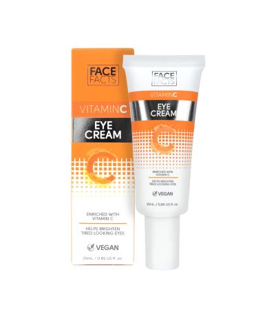 Face Facts Vitamin C Eye Cream | Antioxidant-rich Vitamin C + Glycerin | Hydrate + Brighten Eyes |Vegan | 25ml