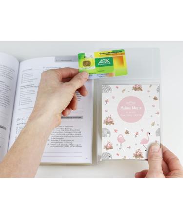 Personalized OLGS U-Book & Vaccination Pass Covers | 3-Part Set - Fantastic Flamingo Design for Kids | Custom Examination Booklet & Passport Holder - Buy Online on GoSupps.com