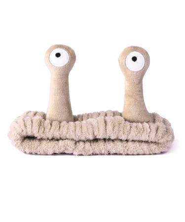 Molain facial wash chicken strap spa hair straps make -up forehead straps women cartoon cute corals fleece elastic headband creative hair accessories for washing your face 1 piece - khaki - Buy Online on GoSupps.com