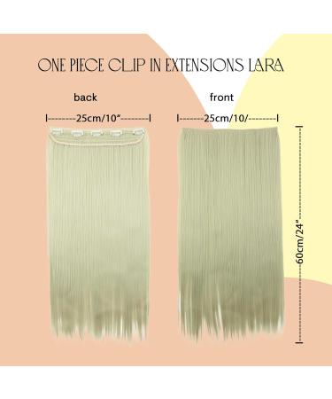 CAISHA 60cm Clip In Hair Extensions - Straight Light Blonde #88 C55 | Premium Quality Hairpiece for Effortless Volume - Buy Online on GoSupps.com