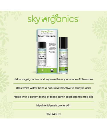 Sky Organics Blemish Control Spot Treatment - Acne Treatment 0.33 fl oz (10 ml) - Buy Online on GoSupps.com
