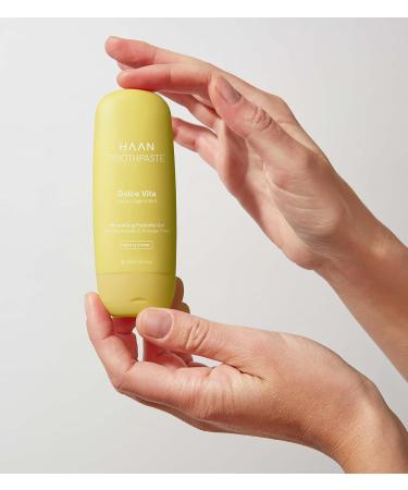 HAAN Dolce Vita Whitening Toothpaste 50ml | Vegan Refillable Fluoride | Lemon & Peppermint Flavor - International Shipping - Buy Online on GoSupps.com
