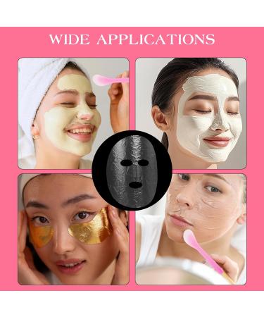 200 Sheets Disposable Plastic Face Sheet Masks - Moisturizing Facial Mask Set with Spatula for Skin Care & DIY Spa - Buy Online on GoSupps.com