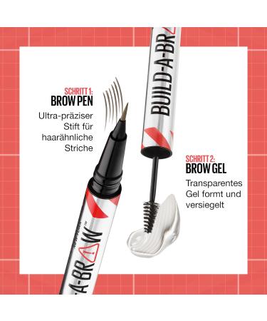 Buy Maybelline New York 2in1 Eyebrow Pencil Full & Defined Eyebrows Vegan No. 260 Deep Brown 24-Hour Hold International Shipping - Buy Online on GoSupps.com