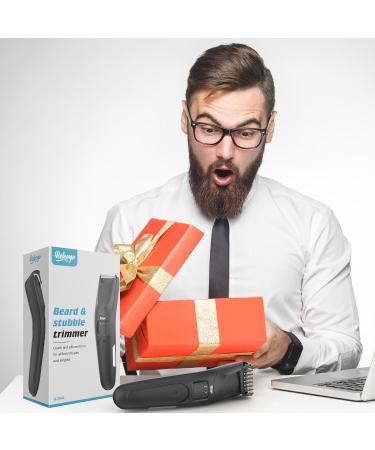 Men's Beard Trimmer - 40 Length Adjustable Professional Stainless Steel Electric Grooming Clipper for Mustache & Facial Hair Perfect Gift for Men Dads & Him - Buy Online on GoSupps.com