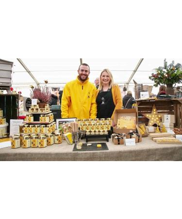 M l Gwenyn Gruffydd | Local Welsh British Pure Honey | Natural Blossom Unpasteurised Honey | 340g Glass jar | Wildflower Honey | Raw Honey British | Natural Honey - Buy Online on GoSupps.com