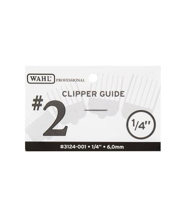 Wahl Professional 2 Guide Comb Attachment 14 (6.0mm) - 3124-001 - Ideal for Stylists and Barbers - Black - Buy Online on GoSupps.com