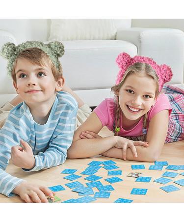 RmKbe 8 Pieces Bear Ears Headbands Cute Makeup Hairbands Fluffy Hair Hoops Party Costume Decoration Headband for Women Girls - Buy Online on GoSupps.com