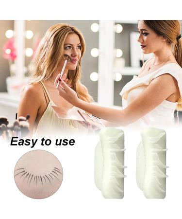 False Eyelash Stamp - Portable Eyelash Makeup Device Lashes Extension Stamp Silicone Tool Eye Makeup For Natural Look Beginners Pure Desire and Innocence - Buy Online on GoSupps.com