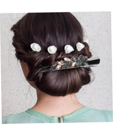 minkissy hair jewelry girls hair accessories hair clips for girls women hairpins girls hairpin girls hair clips rhinestone hair clip hair barrettes temperament rhinestones Miss back of head - Buy Online on GoSupps.com