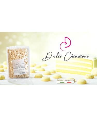 Dolci Creazioni WHITE CHOCOLATE DISCS - 1 Kg - Cake and Pastry Decorations - Buy Online on GoSupps.com
