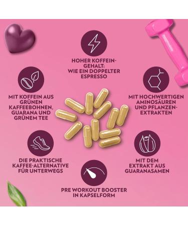 Gymqueen Burning Queen - 60 Capsules for Energy Boost | Contains Garcinia Cambogia Guarana Green Coffee Extract & Amino Acids - International Shipping - Buy Online on GoSupps.com