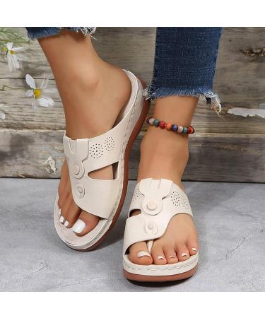 Bunion Corrector Sandals for Women - Comfortable Bunion Splints for Pain Relief - Hallux Valgus Foot Correction - Size 8.5 White - Buy Online on GoSupps.com