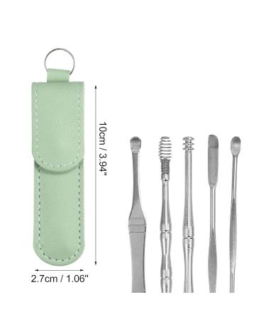 VOCOSTE 10 Pcs Earwax Cleaning Tool Kit - Stainless Steel Cleaner Set with Storage Pouch - Buy Online on GoSupps.com