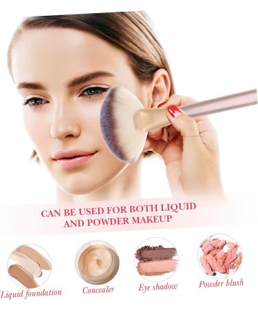 minkissy 3 Sets Makeup Brush Fan Makeup Brush Major Concealer Brush Wooden Handle - Buy Online on GoSupps.com