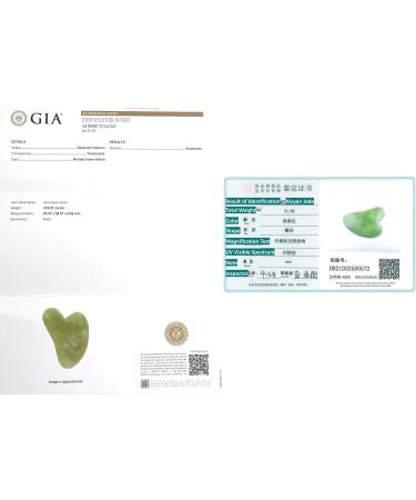 STARR-GIA Certified 100% Xiuyan Jade Gua Sha Massage Tool | Facial Massager for Puffiness | Promotes Blood Flow | Face Sculpting and Trigger Point Acupuncture - Buy Online on GoSupps.com