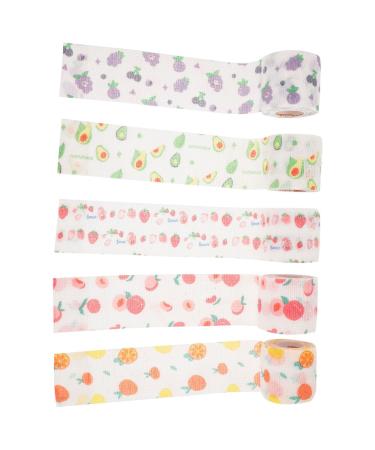 BESPORTBLE 5 Rolls pet Supplies Elasticity Dog Care Tape Decorative Dog self Tubular pet cat First aid Tape Compression