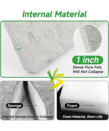 BXDOW 8x10 Inch Grey Wool Felting Pad for Large and Precision Projects - Buy Online on GoSupps.com